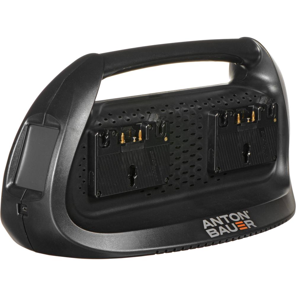 Anton/Bauer Cargador Cuádruple Performance Series Gold Mount - Carga Simultánea, Pantall