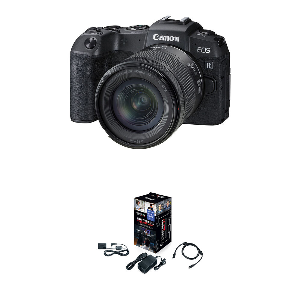 Canon EOS RP Cámara Sin Espejo con Lente RF 24-105mm f/4-7.1 IS STM y Kit de Accesorios p