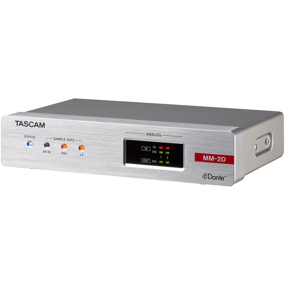 TASCAM MM-2D-X Convertidor Dante de 2 Canales con Mezclador DSP Integrado, 2 Entradas/Sali