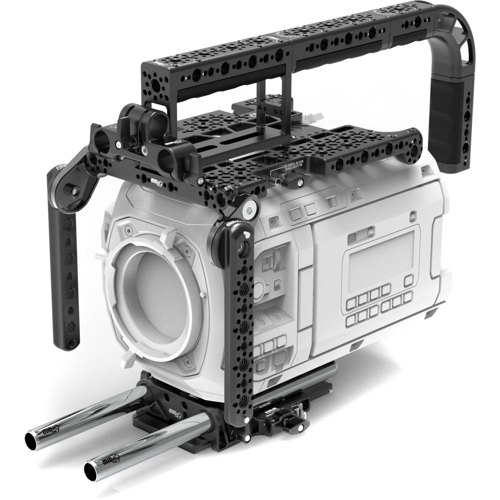 MID49 Mid Kit para Blackmagic URSA Cine LF con Placa Superior, Manija Arco Negra, 2 Brazos