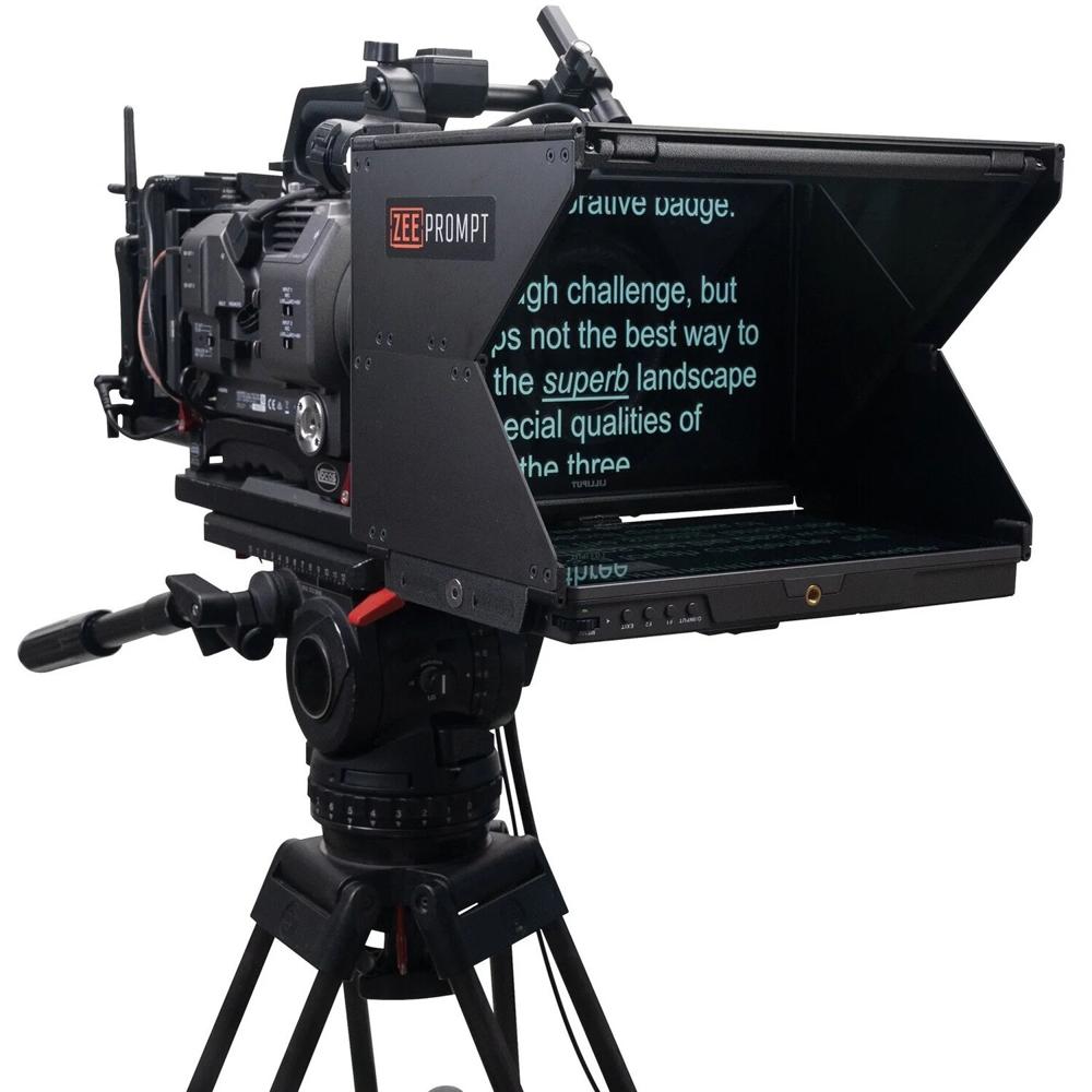 PrimeLight Design ZeePrompt ZP12 Teleprompter HDMI/VGA con Monitor 10.1"" 1080p y Software
