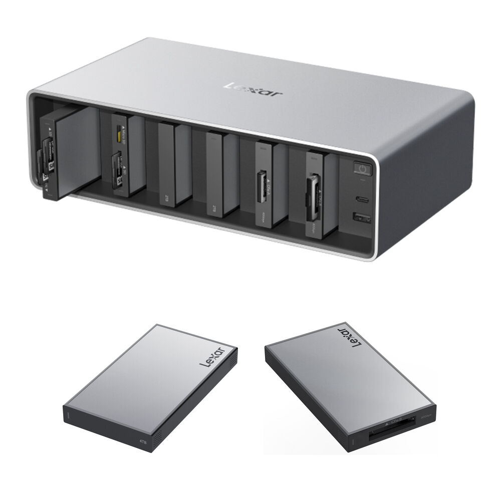 Lexar Estación de Acoplamiento Profesional con SSD de 4TB y Lector de Tarjeta CFexpress 4
