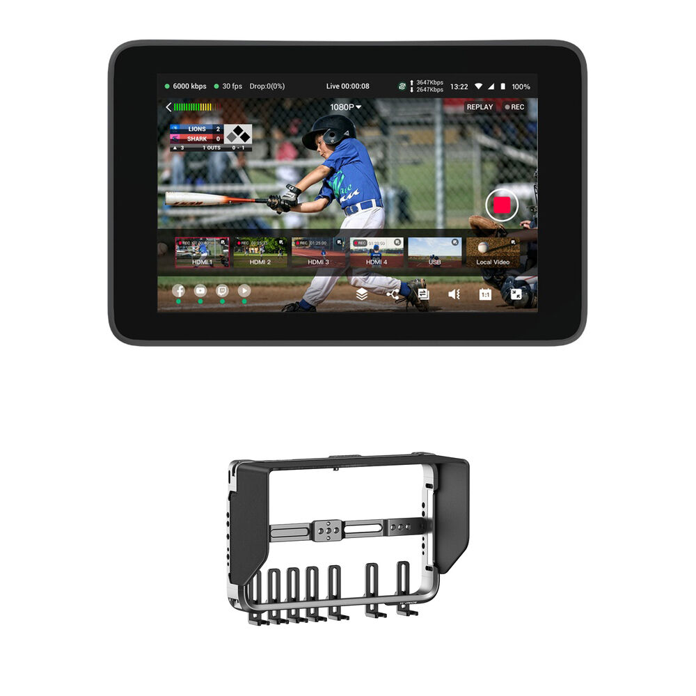 YoloLiv YoloBox Ultra Sistema de Streaming en Vivo con Kit de Jaula
