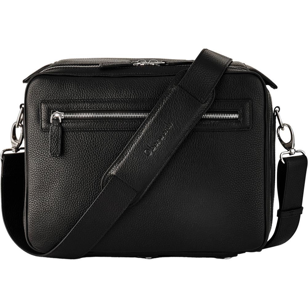 Oberwerth LSI Bag 2.0 Leo M Voyager Negra Mediana - Para Equipos Leica M, Q o SL, Con Pane