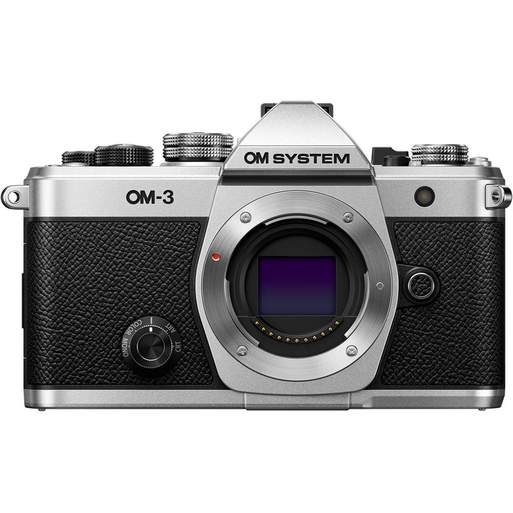 OM SYSTEM Cámara Mirrorless OM-3 20MP con Estabilización de Imagen de 5 Ejes y Pantalla