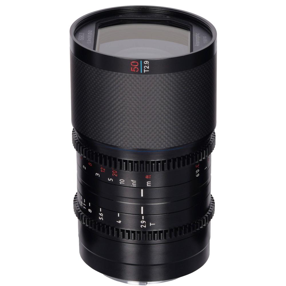 Sirui Saturn 50mm T2.9 Anamorphic Lens para Canon RF - Carbon Fiber, 1.6x Squeeze, Bokeh O