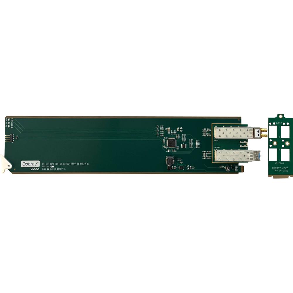 Osprey OG-3G-2SFC Tarjeta Convertidora de Video 3G-SDI a Fibra Óptica LC Doble Canal