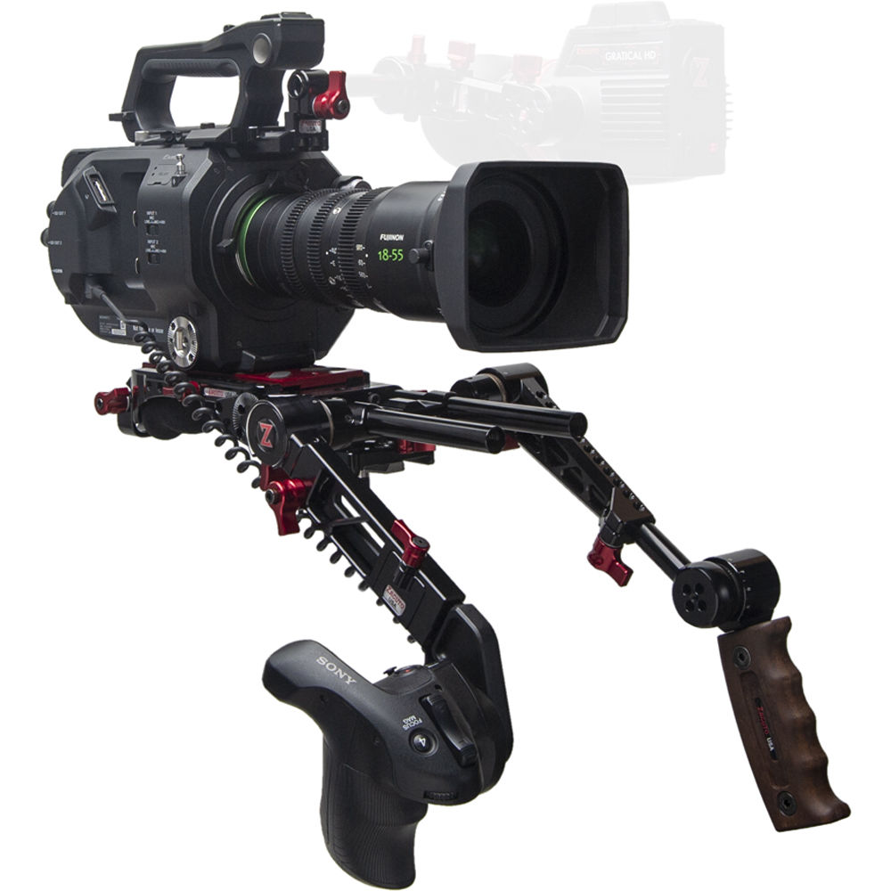 Zacuto Recoil para Sony FX9 con Agarraderas de Doble Gatillo - Rig de Hombro Balanceado