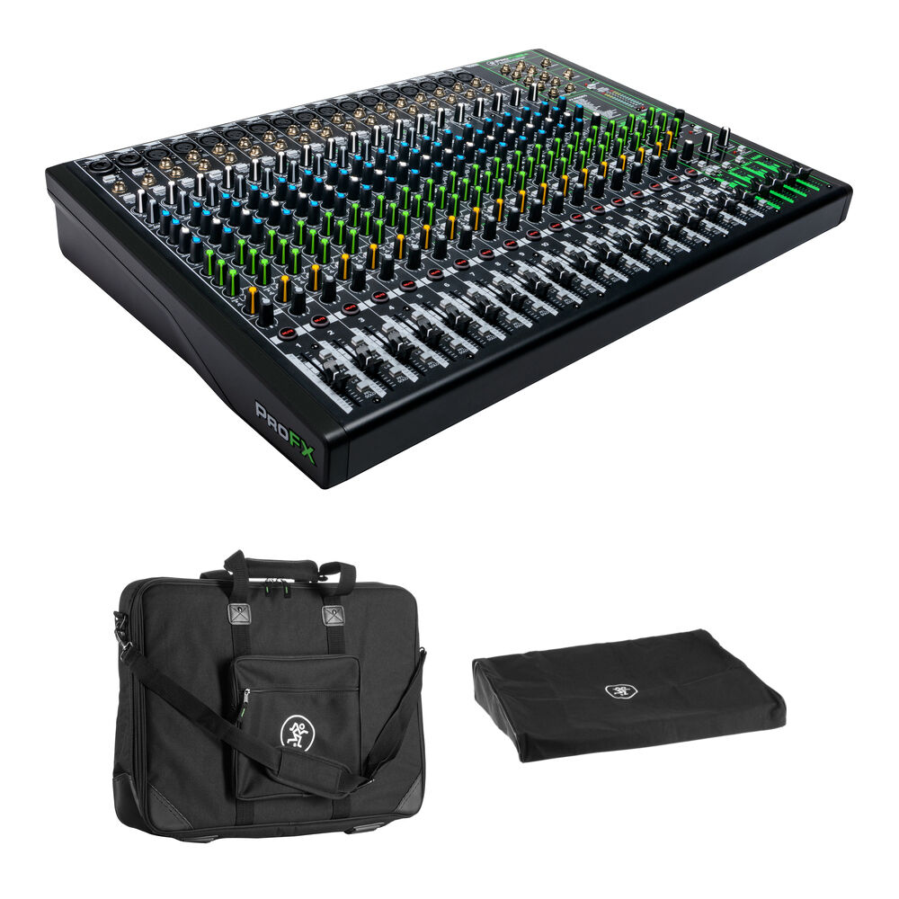 Mackie ProFX22v3 Mezclador de Sonido 22 Canales con 17 Entradas de Micrófono, USB 2-In/4-