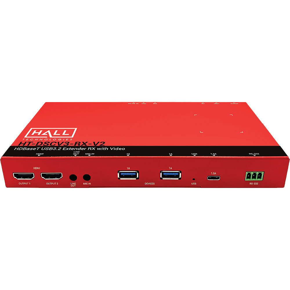 Hall Technologies Extensor Receptor Discovery Series 3 USB 3.2 over HDBaseT con Video, 295
