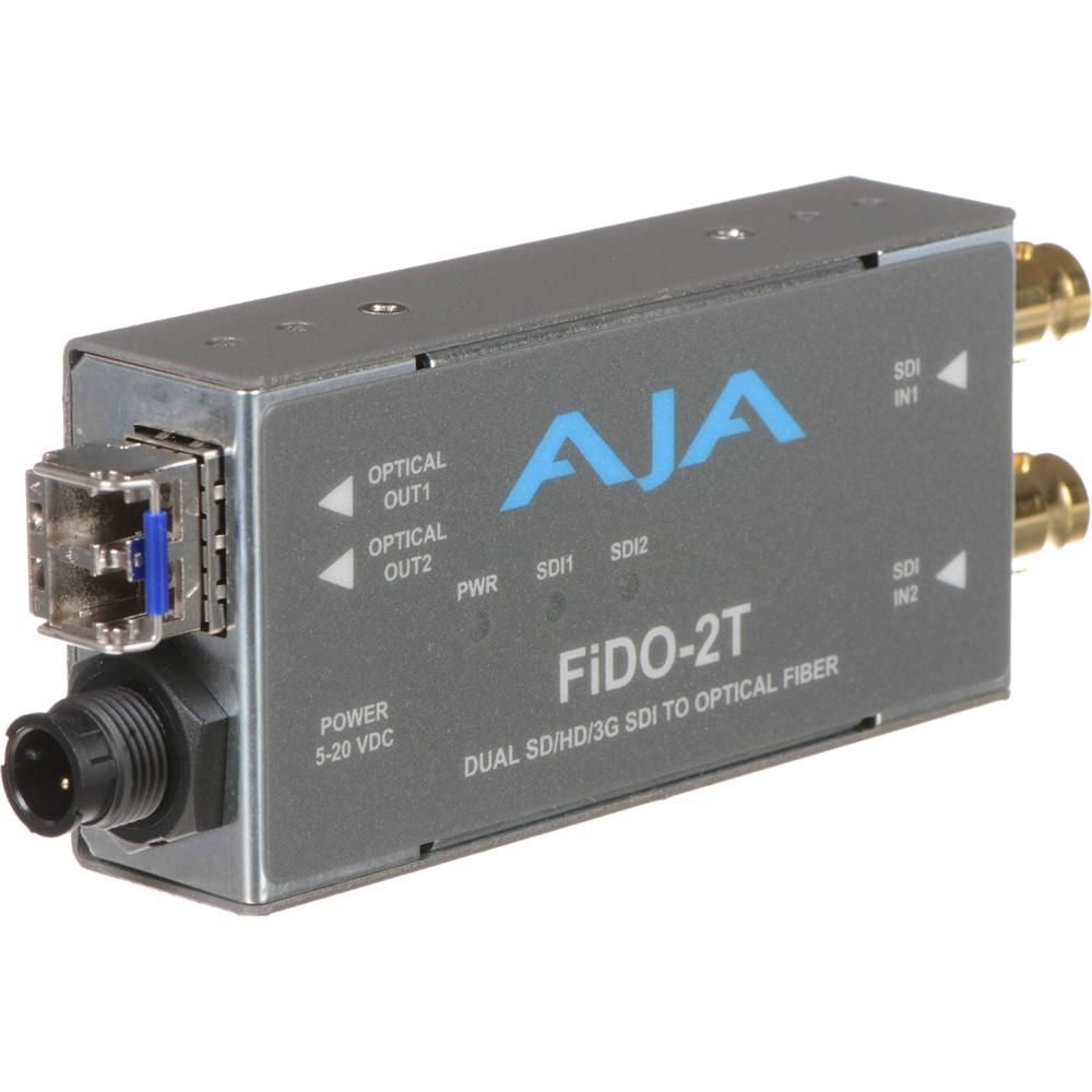 AJA FiDO Mini Converter FiDO-2T Dual-Channel 3G-SDI a LC Fiber, Resolución hasta 1080p, C