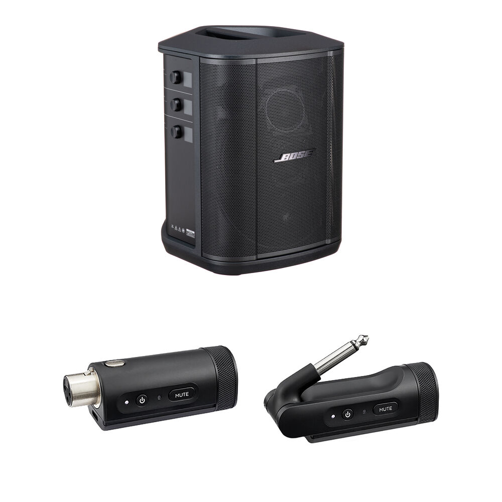 Bose S1 Pro+ Sistema PA Portátil con Transmisores Inalámbricos Mic/Línea y de Instrumen