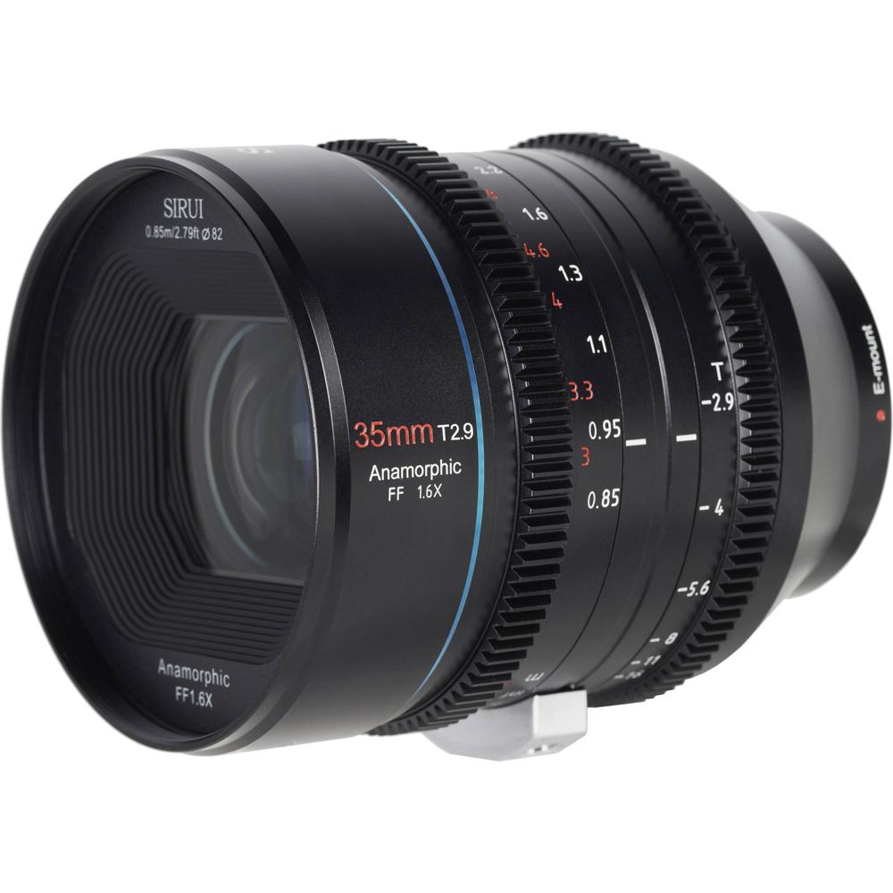 Sirui 35mm T2.9 Anamorphic Lens L-Mount - Oval Bokeh, 1.6x Squeeze, 2.4:1 y 2.8:1 Aspect R