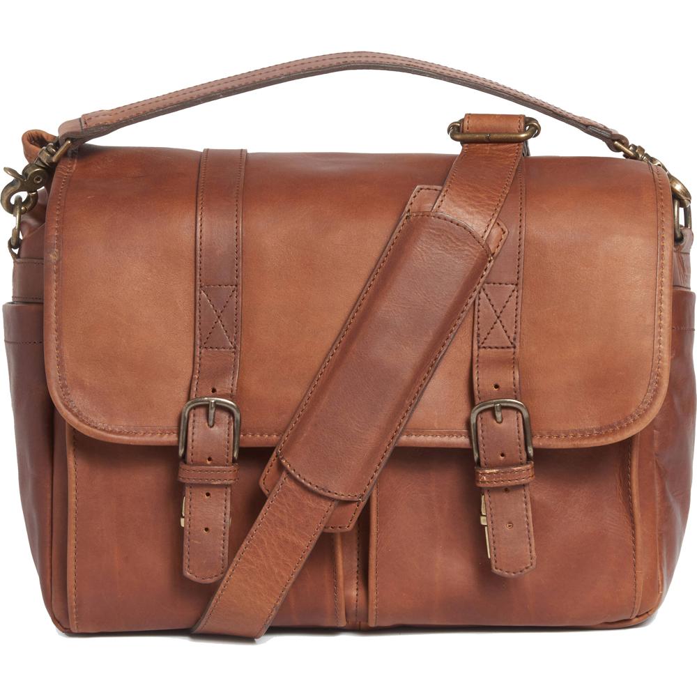 ONA Brixton Messenger Bag de Cuero Antiguo para Cámara y Laptop de 13"" - Compartimentos A