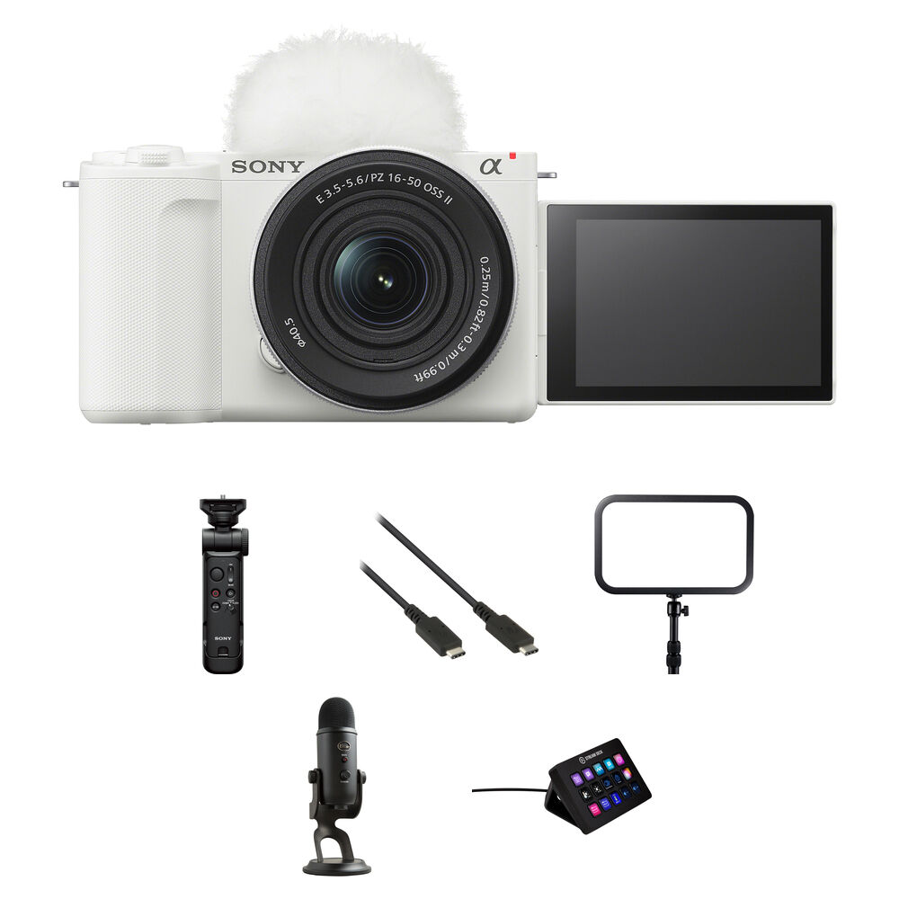 Sony ZV-E10 II Cámara Sin Espejo con Lente E PZ 16-50mm f/3.5-5.6 y Kit de Streaming (Bla