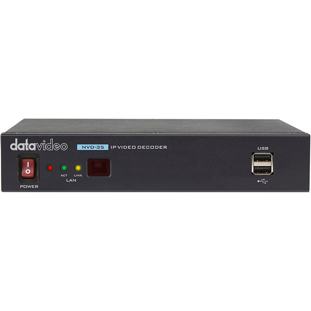 Datavideo NVD-35 Mark II Decodificador de Video IP Streaming con Salida SDI - Soporta hast