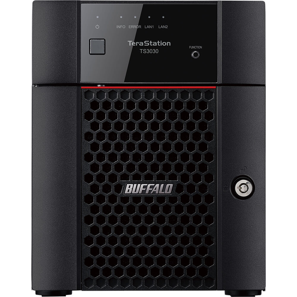 Buffalo TeraStation 3430DN NAS 8TB 4-Bay con 2 x 4TB HDD, Procesador Quad-Core 2.0 GHz, 2G