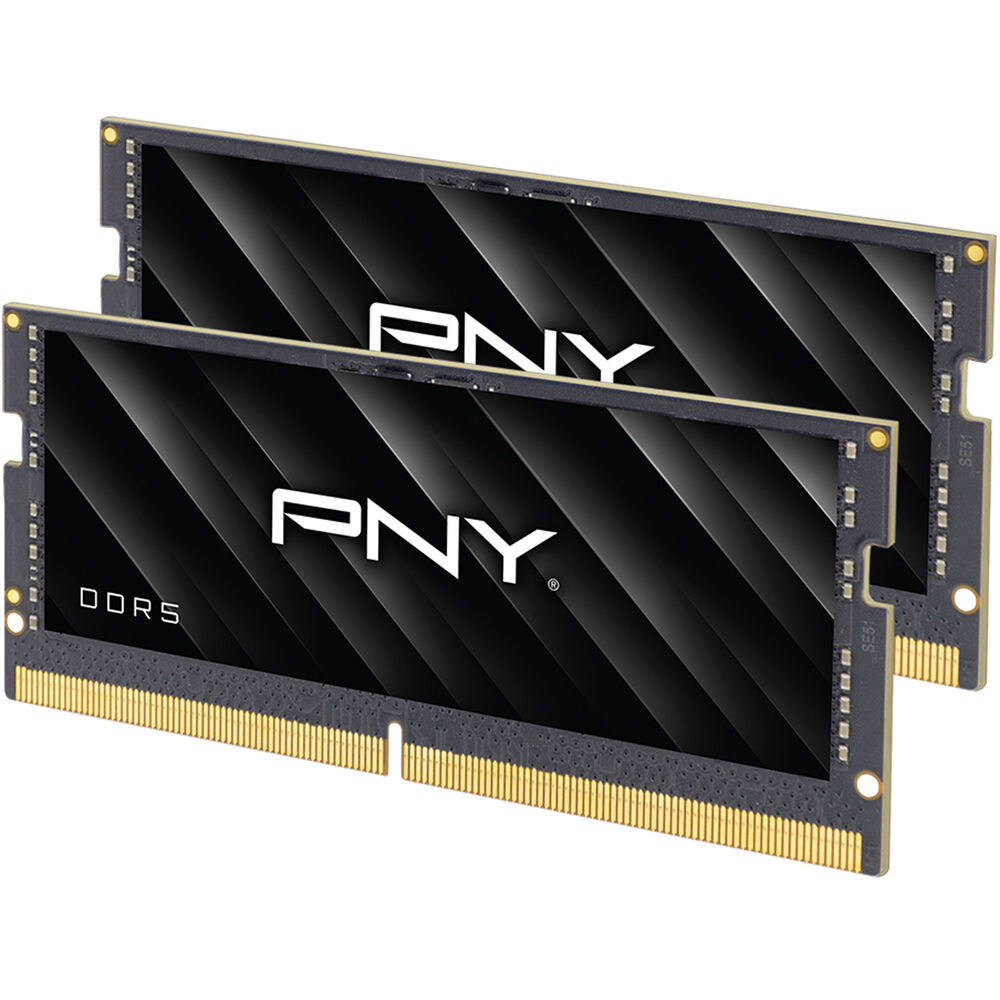 PNY Memoria DDR5 64GB (2 x 32GB) SO-DIMM 5600 MHz PC5-44800 On-Die ECC