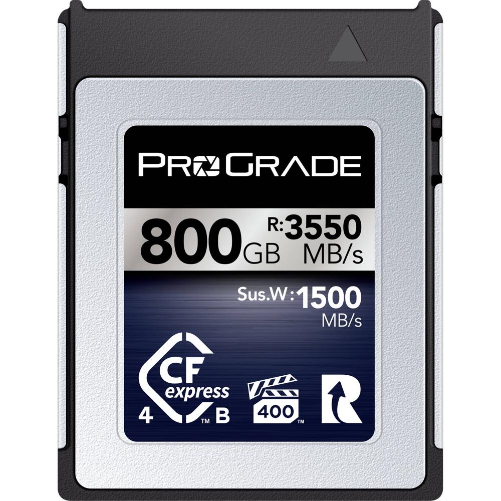 ProGrade Digital CFexpress 4.0 Type B 800GB Iridium Memory Card - Velocidades de lectura h