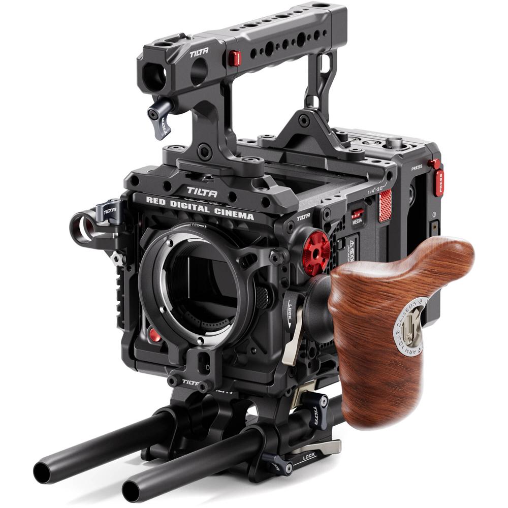 Tilta Cage Avanzado para Cámara RED KOMODO-X con V-Mount, Soporte de Lente y Mango de Mad