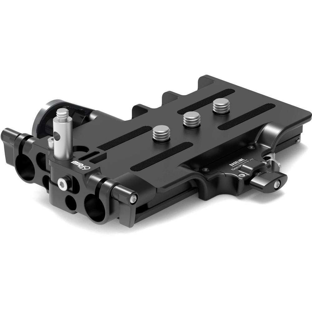 MID49 Baseplate 15mm LW para FUJIFILM GFX ETERNA - Soporte para dos varillas estándar, co