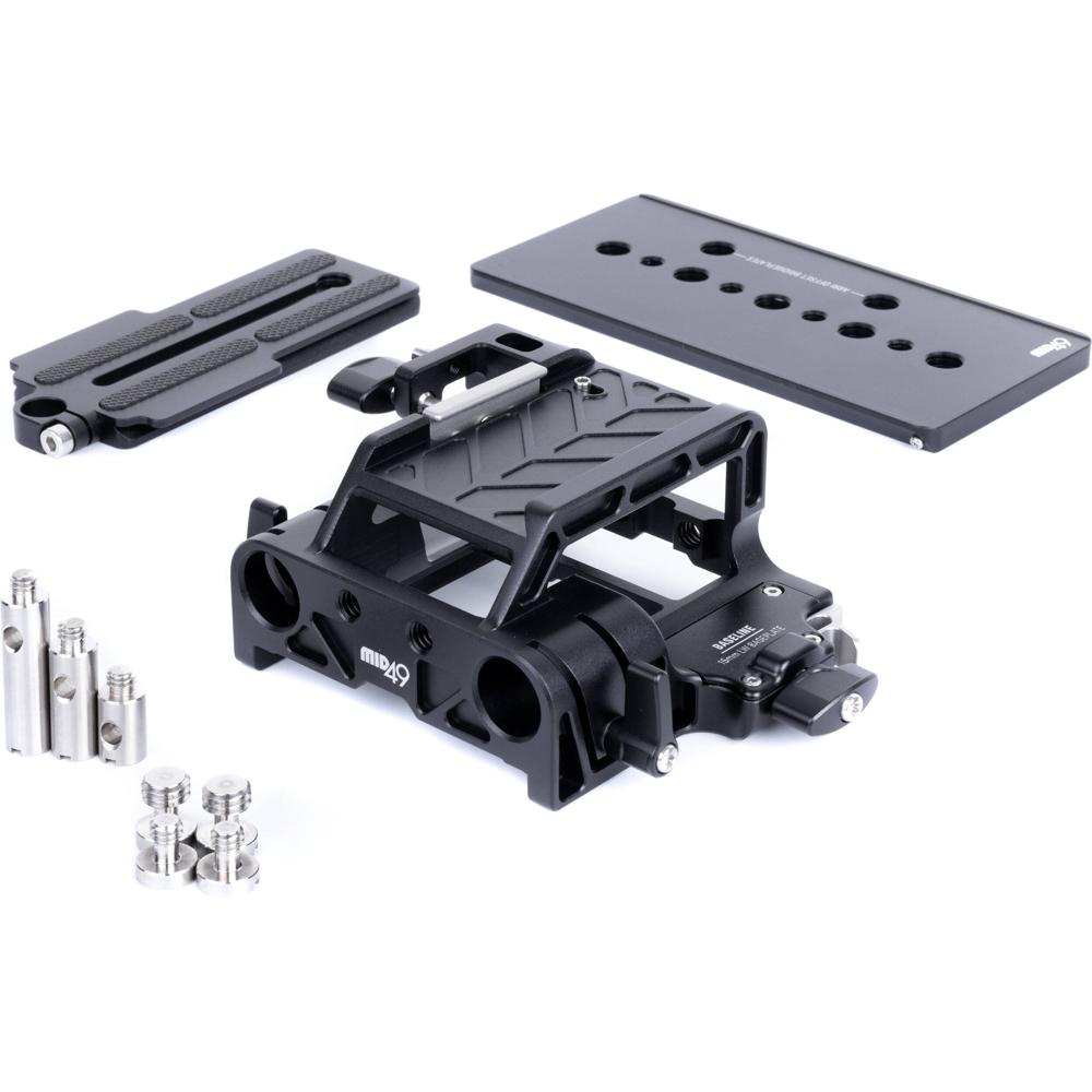 MID49 Baseplate 15mm LW para RED V-RAPTOR con Dovetail ARRI y Arca-Type