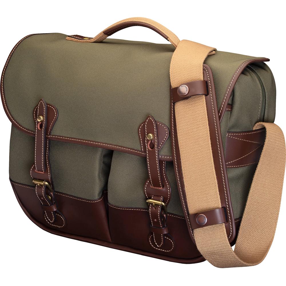 Billingham Eventer MKII Bolsa para Cámara - Sage Fibrenyte y Cuero Chocolate, Resistente