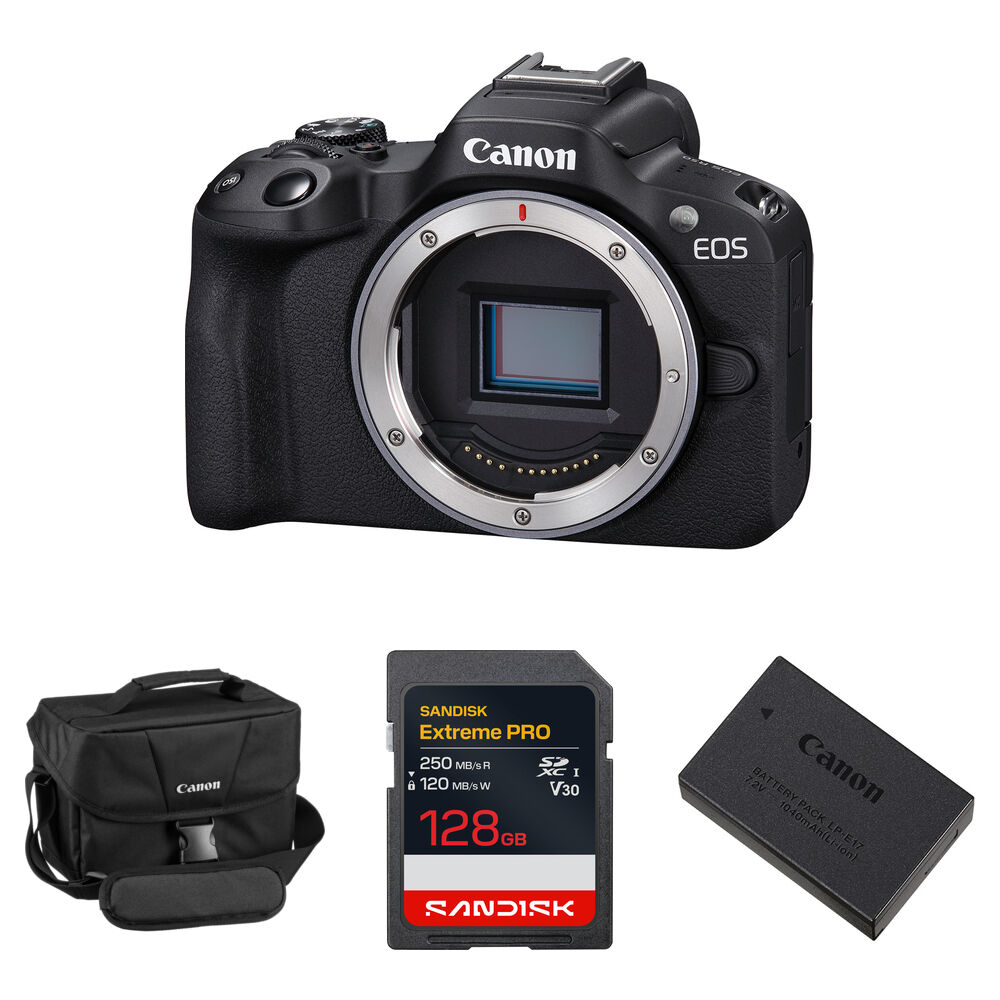 Canon EOS R50 Cámara Mirrorless 24.2MP con Kit Esenciales