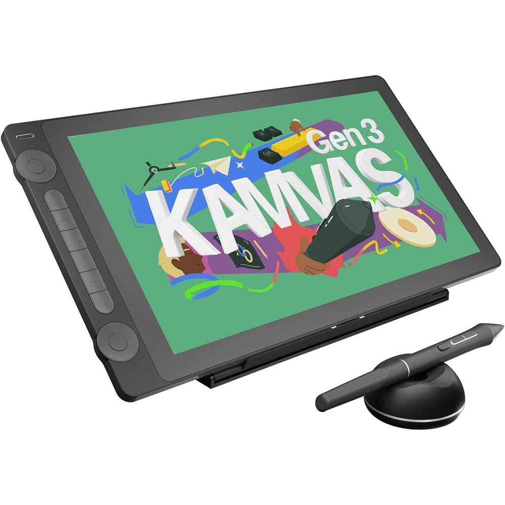 Huion Kamvas 16 Gen 3 Pen Display - 15.8"" IPS 2560 x 1440, 16384 Niveles de Presión, Con