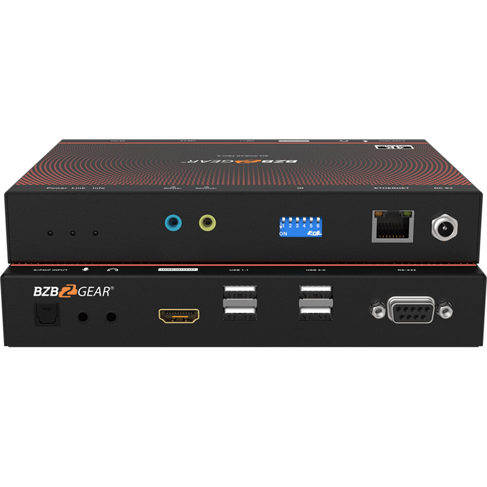 BZBGEAR Receptor AV sobre IP Multicast 4K UHD con Soporte para Video Wall y PoE