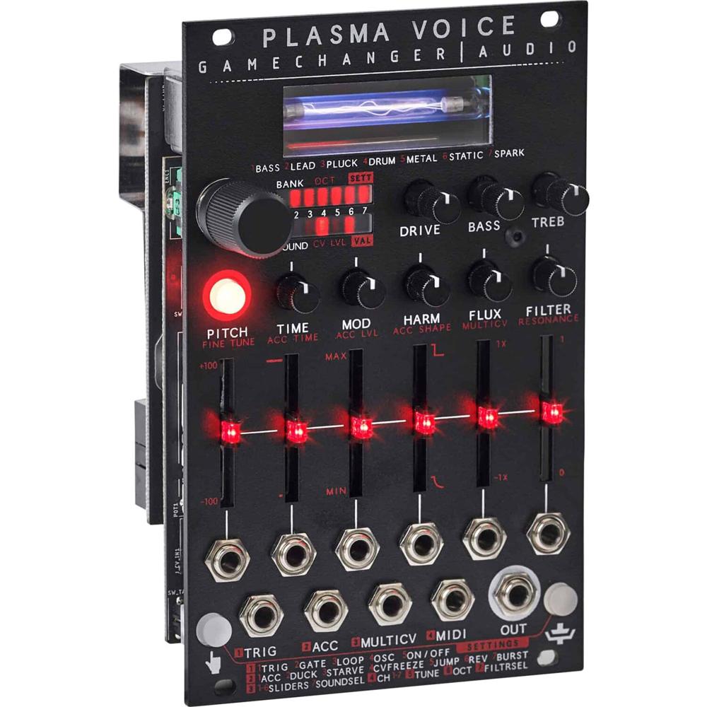 Gamechanger Audio Plasma Voice Módulo Sintetizador Eurorack 16 HP con 7 Bancos de Sonido