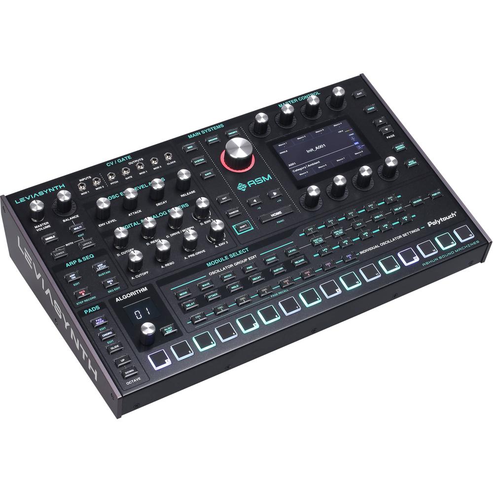 ASM Leviasynth Desktop 16-Voice Synthesizer Híbrido Analógico/Digital con 8 Osciladores