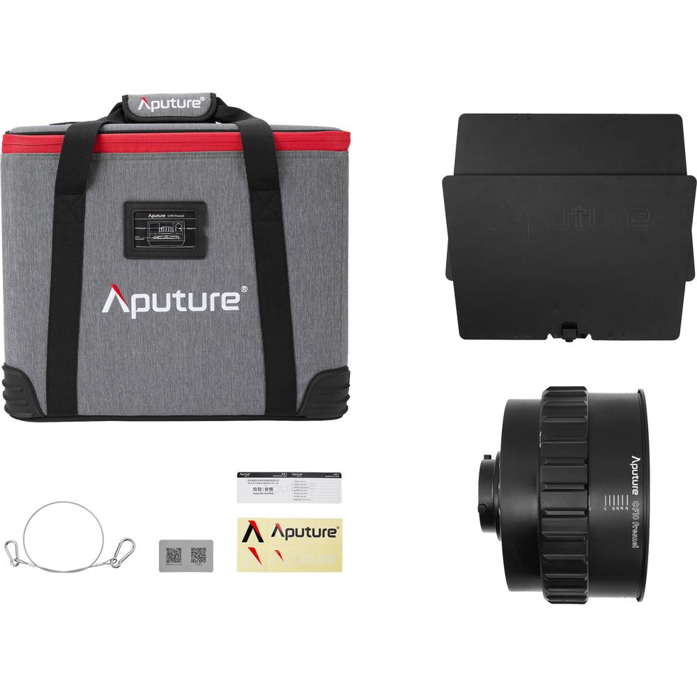 Aputure CF10 Kit Fresnel y Barndoors - Compacto con Montura Bowens, Intensifica Salida has