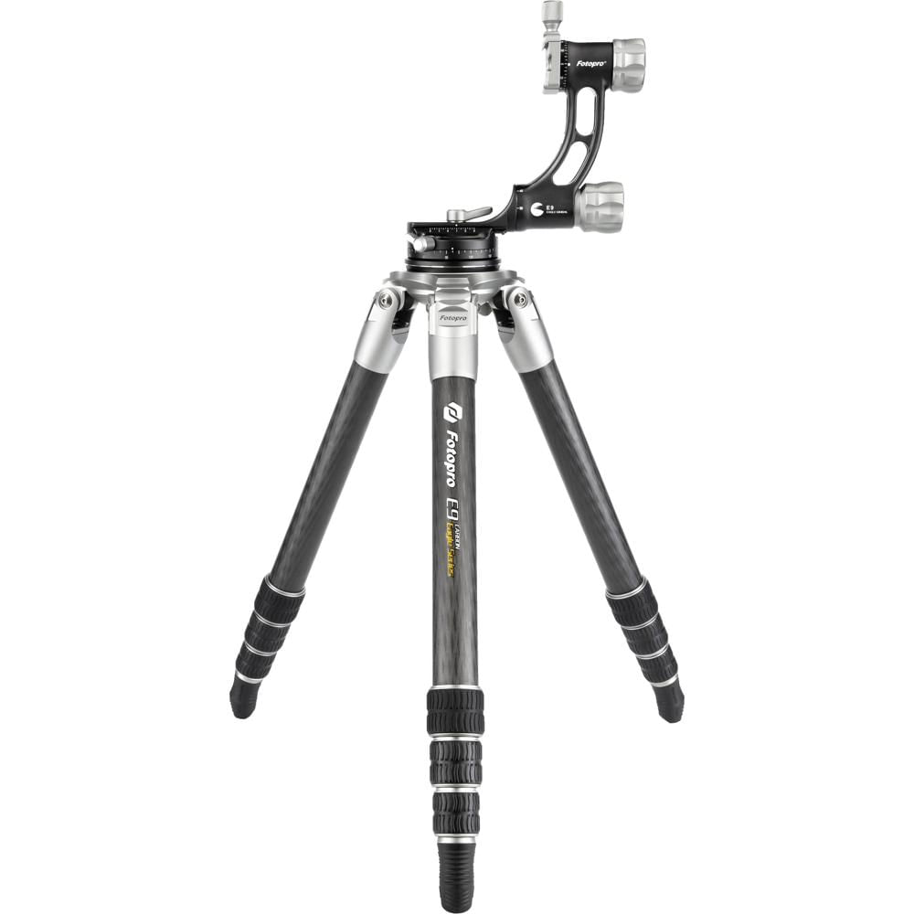 Fotopro E9 Eagle Series Tripod Kit - Trípode de Carbono de 4 Secciones, Altura Máxima 64
