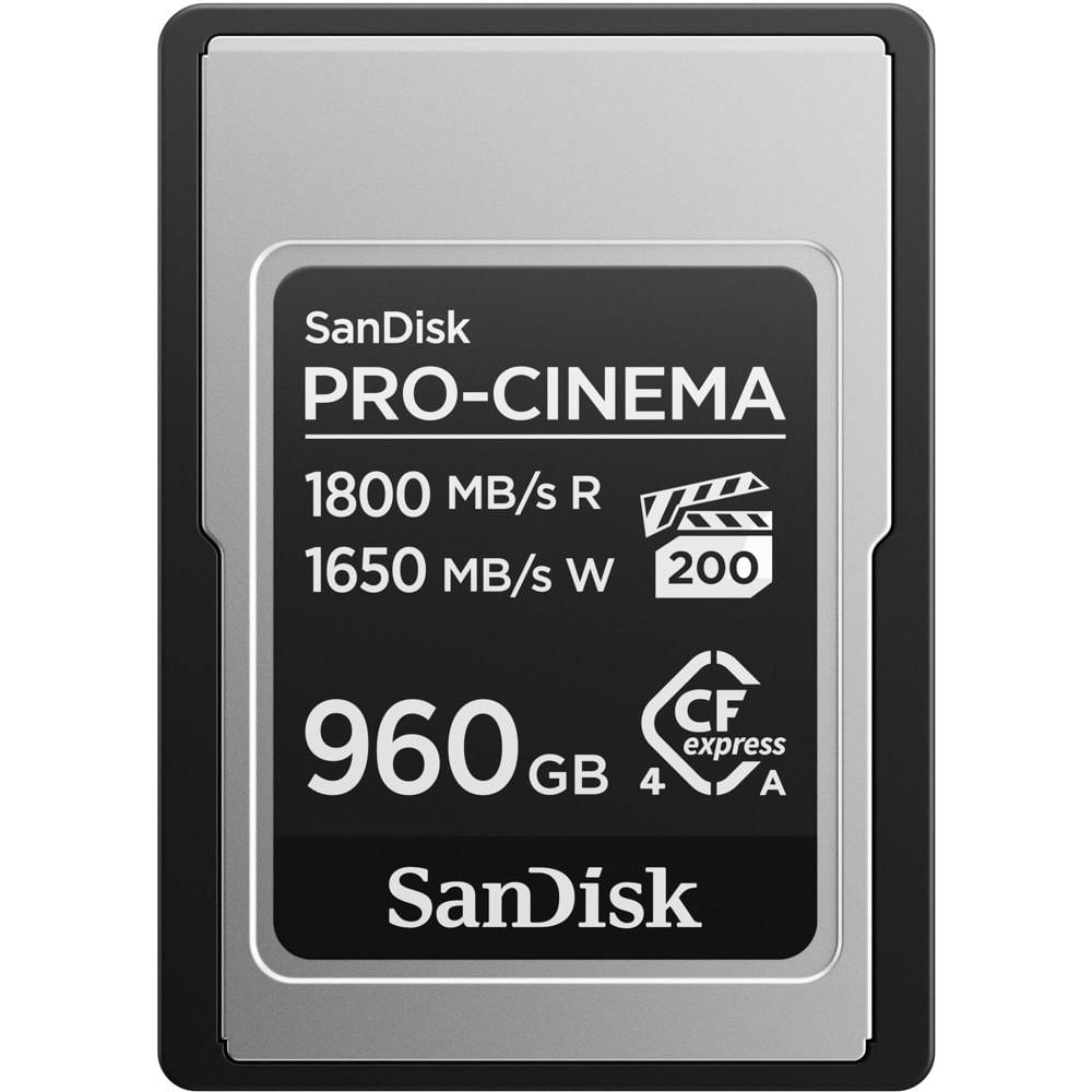 SanDisk PRO-CINEMA CFexpress Type A 960GB - Velocidades de lectura hasta 1800 MB/s y escri