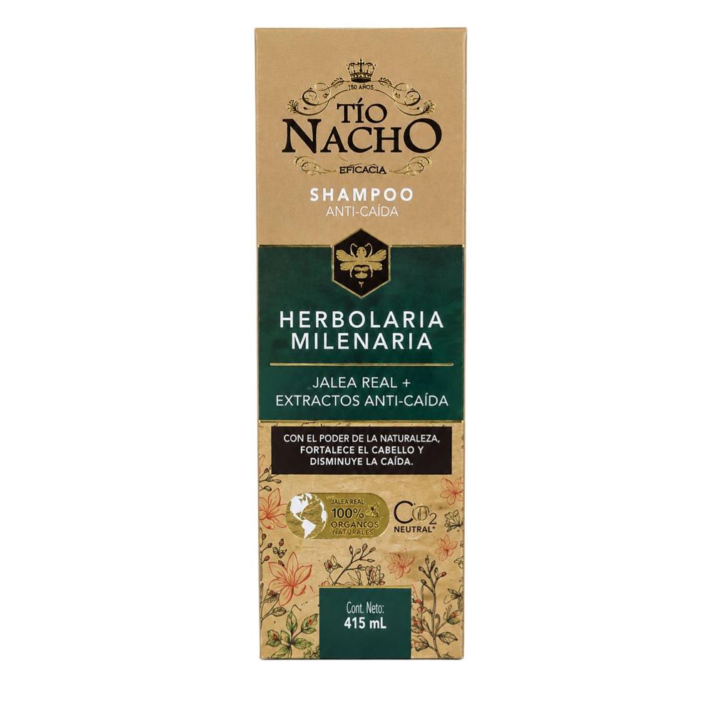 Shampoo Anti-caida Herbolaria Milenaria 415 ml - TÍO NACH0