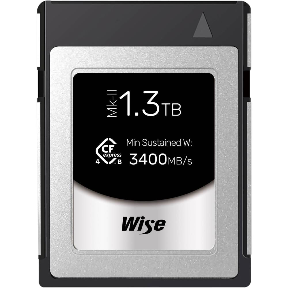 Wise Advanced CFexpress 4.0 Type B PRO Mark II 1.3TB - 3700 MB/s Read, 3600 MB/s Write, Re