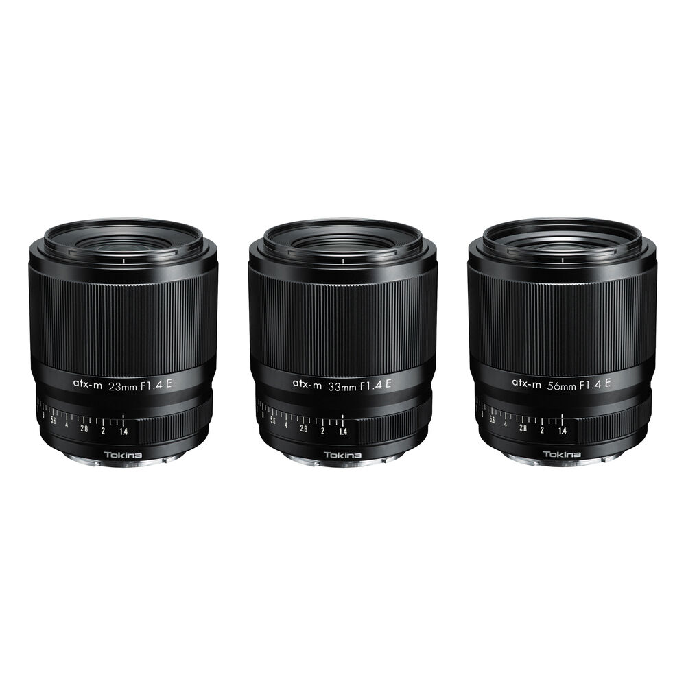 Tokina Kit de Lentes 23mm, 33mm y 56mm f/1.4 atm-x para Sony E - Primas Rápidas y Ligeras