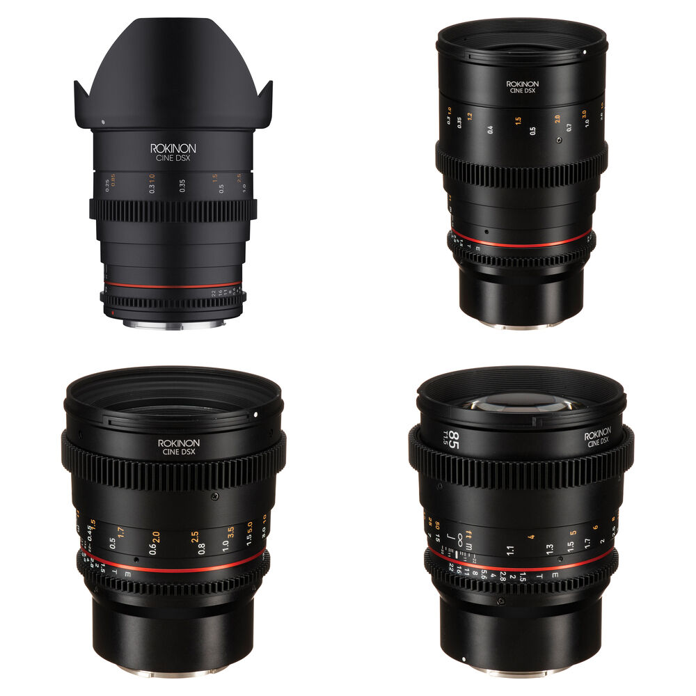 Rokinon Lentes Cine DSX 24, 35, 50 & 85mm T1.5 para Montura Sony E