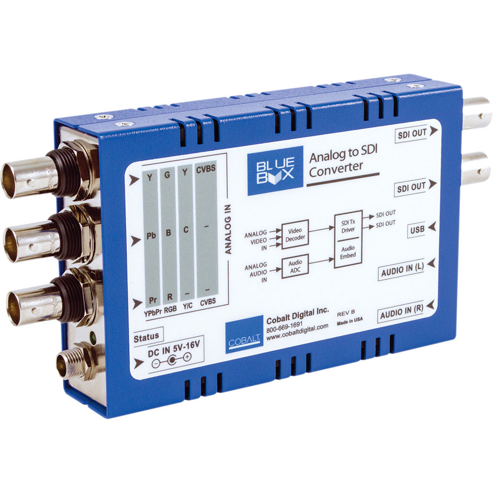 Cobalt Convertidor de Video BBG-ATOS HD/SD con Embebido de Audio