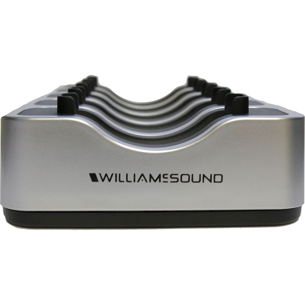 Williams Sound Cargador 5-Bay para Receivers AV IR RX20 - Carga 5 Unidades, Tiempo de Carg