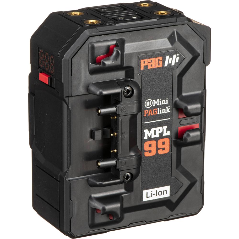 PAG Mini PAGlink MPL99G Batería 99Wh Gold Mount Li-Ion - 14.8V, 10A/12A de Carga, Pantall