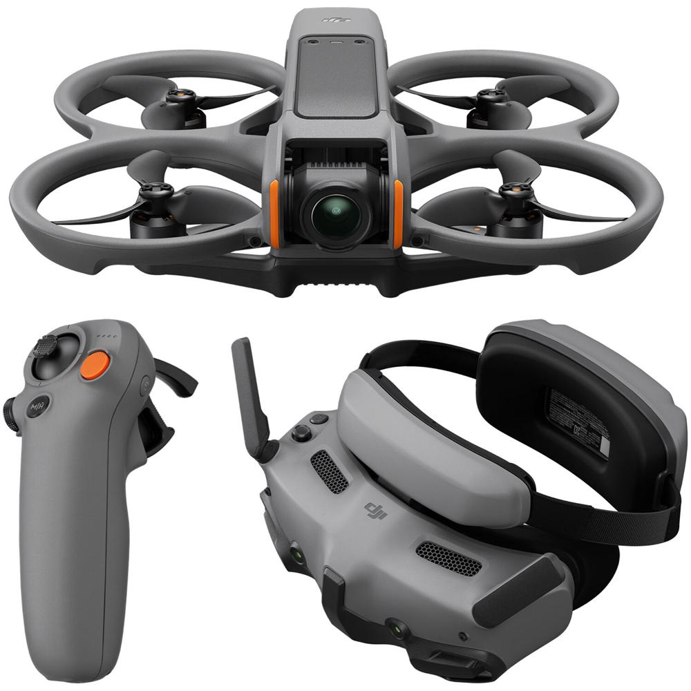DJI Avata 2 Drone FPV con Goggles 3 y Controlador RC Motion 3 - Video 4K HDR, 155° FOV, 1