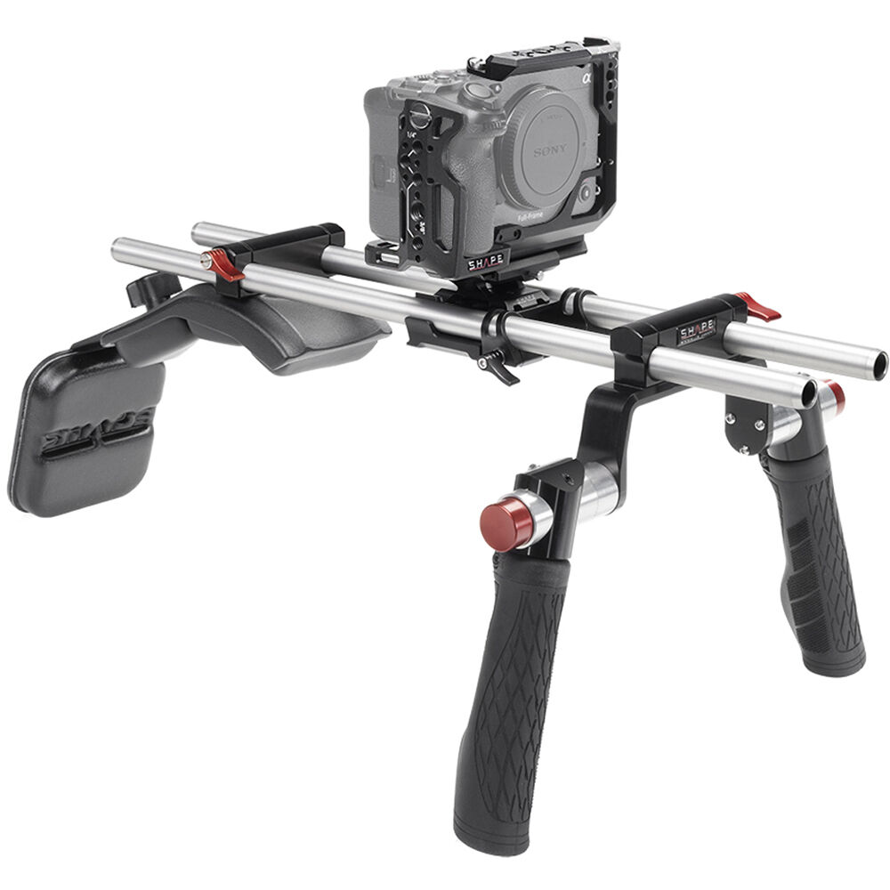 SHAPE V2 Shoulder Mount System para Sony FX3 y FX30 - Sistema de Soporte con Jaula Cuatril
