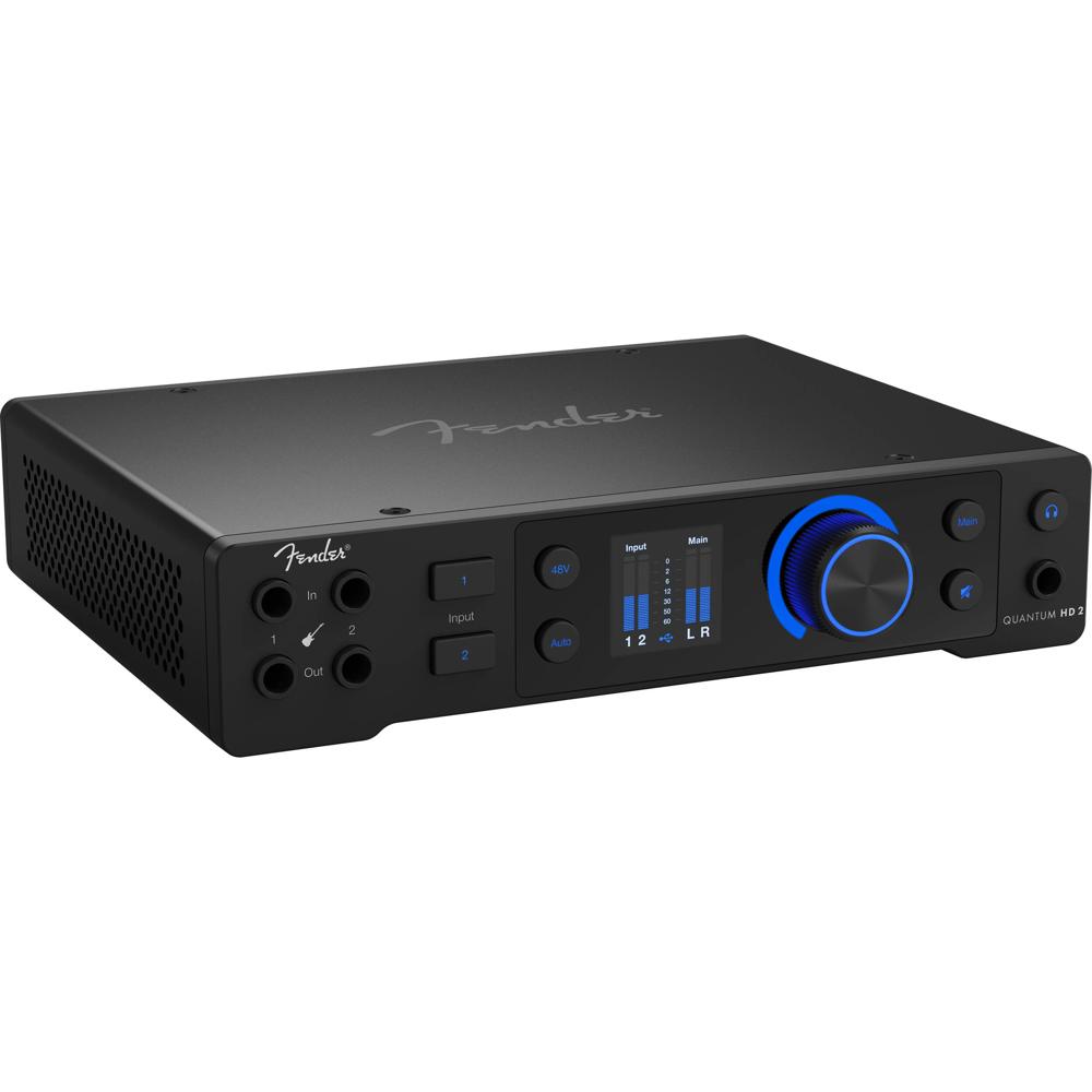 Fender Quantum HD 2 Interfaz de Audio USB-C 20x24 con Preamplificadores MAX-HD y Auto Gain