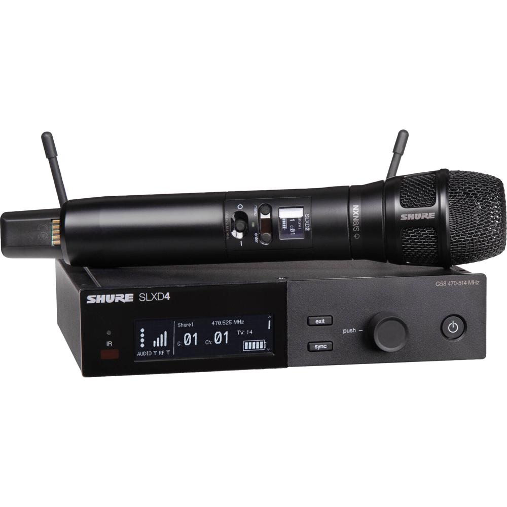 Shure SLXD24/N8S Sistema de Micrófono Inalámbrico de Mano con Cápsula Supercardioide Ne
