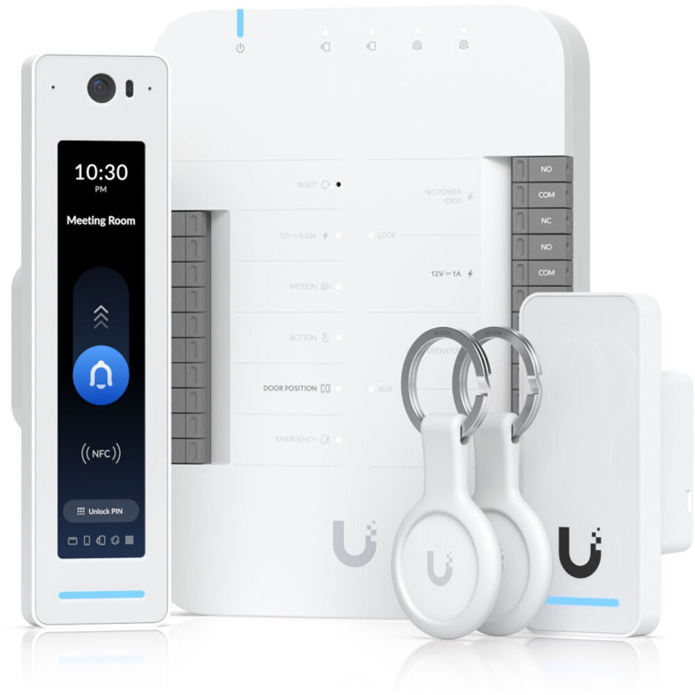 Ubiquiti UniFi Access G2 Starter Kit Pro - Kit de Control de Acceso con Hub, Lector G2 Pro