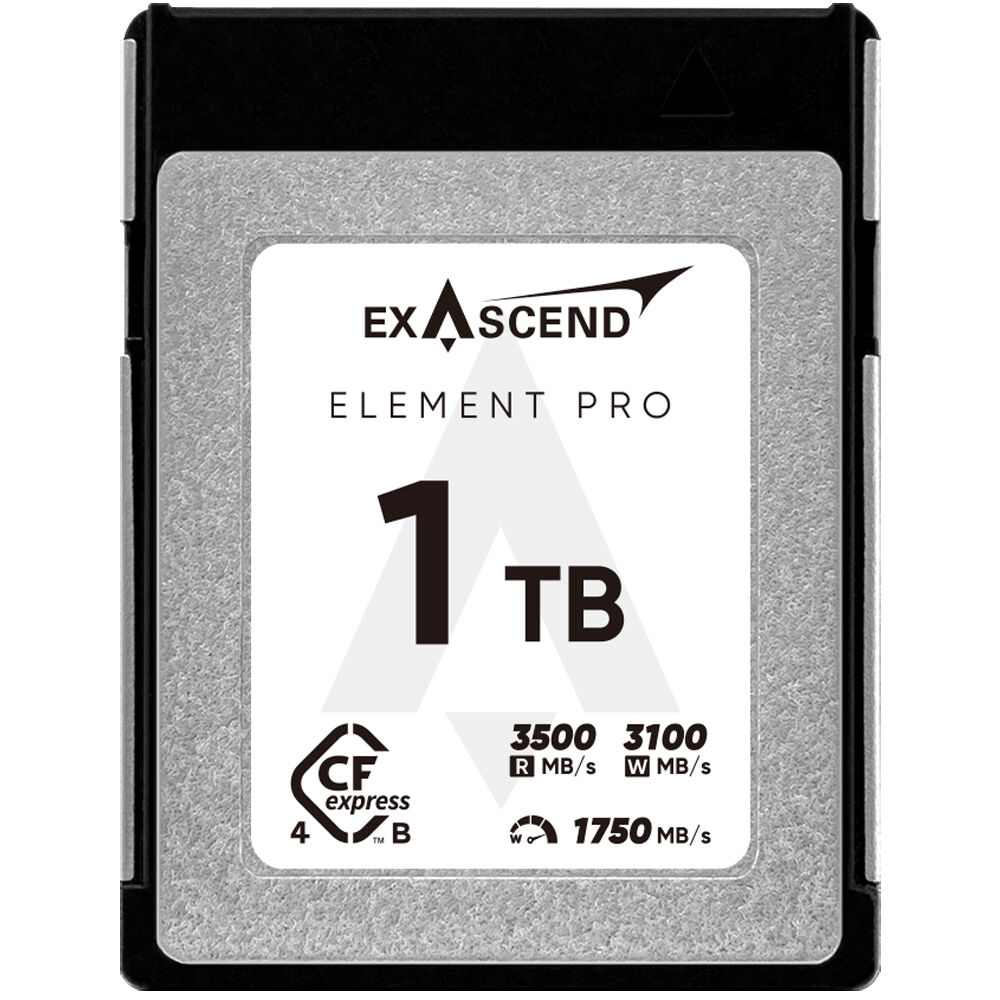 Exascend CFexpress 4.0 Type B 1TB Element Pro - 3500 MB/s Lectura, 3100 MB/s Escritura, Re