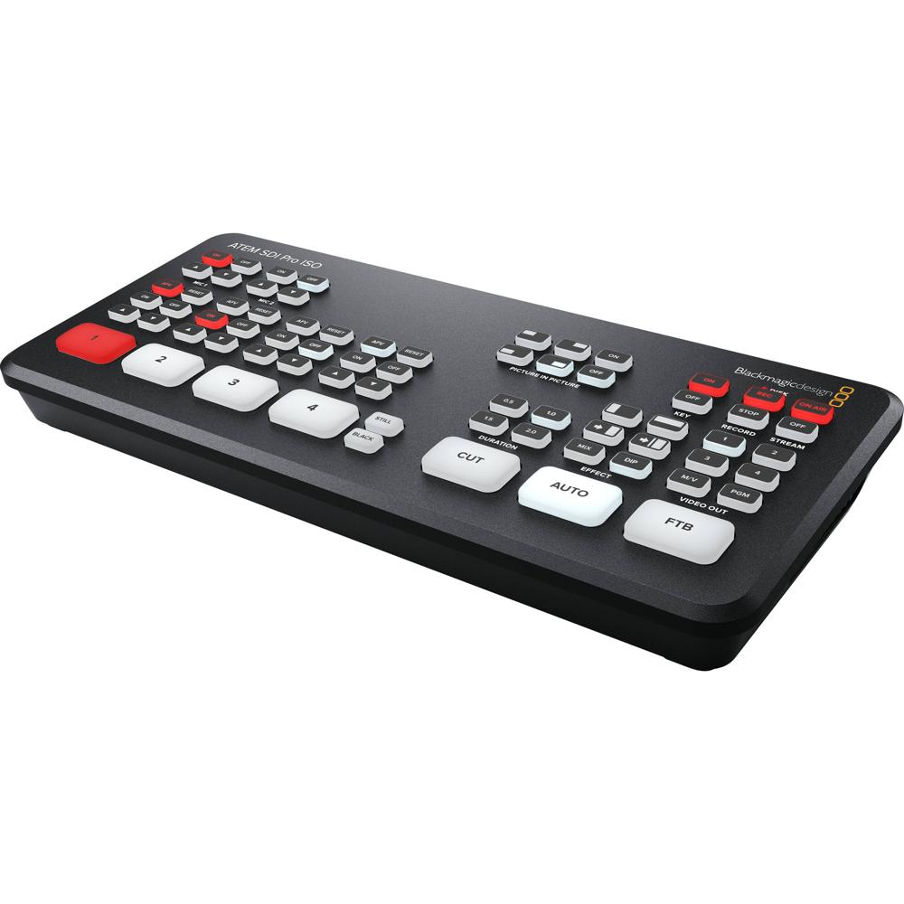 Blackmagic Design ATEM SDI Pro ISO Switcher 4-Channel Live Stream con Grabación ISO y Gen