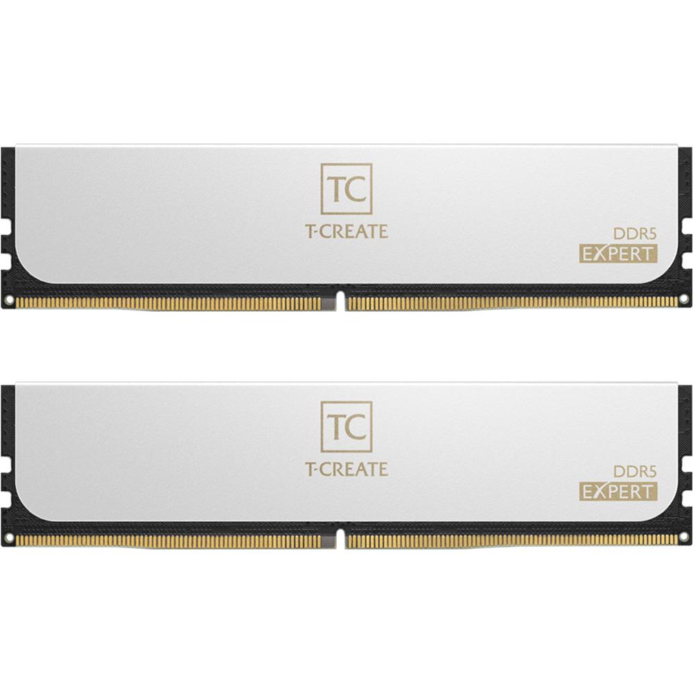 TEAMGROUP T-Create Expert 128GB DDR5 6400 MHz UDIMM Kit (2 x 64GB) - CL42, On-Die ECC, Hea